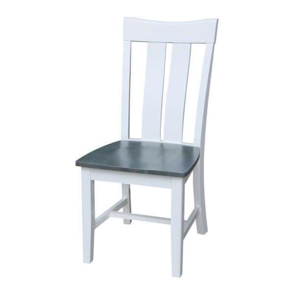 white color dining chair made out of real wood