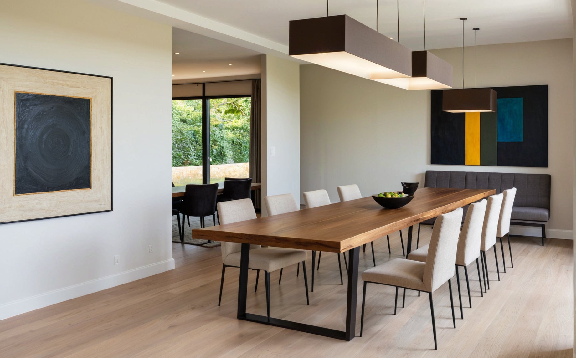 modern mason dining table