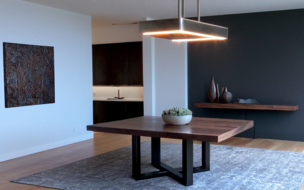 dininng table inside home's interior space 